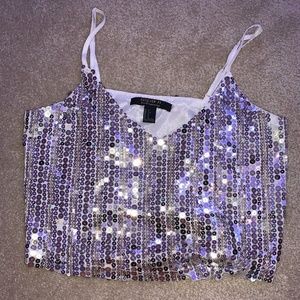 Sequin Crop Top